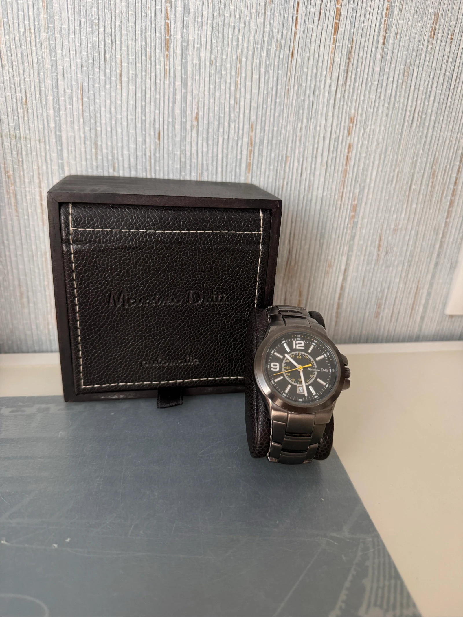 ⌚ Reloj Massimo Dutti Original Negro + Caja | Elegante | Muy Cuidado